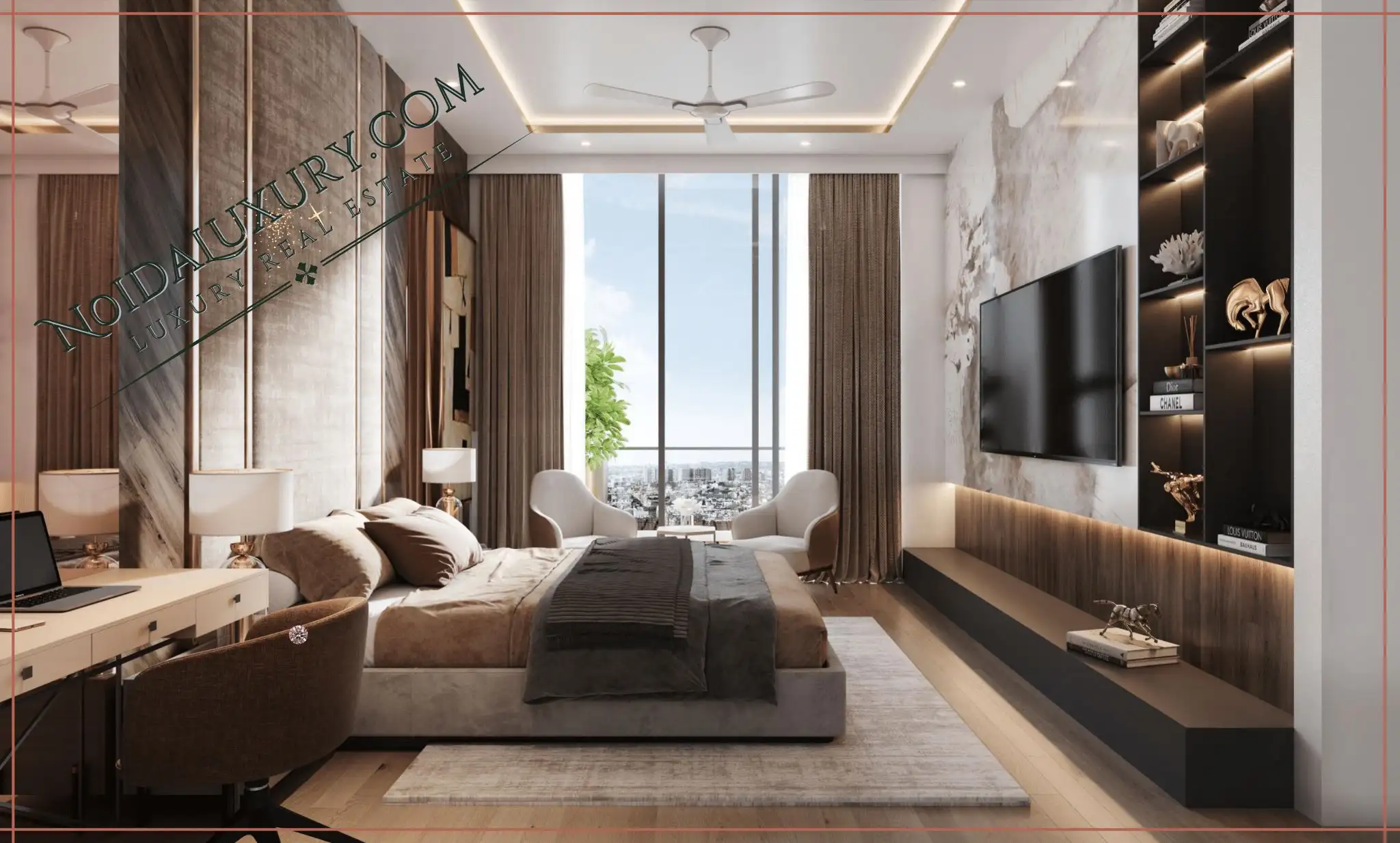 M3M Cullinan 5 BHK ultra luxury apartment Noida with panoramic skyline views and private deck